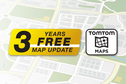 TomTom Maps with 3 Years Free-of-charge updates - INE-F904DU