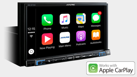 Works with Apple CarPlay - INE-W720S453B